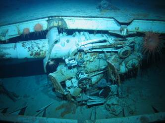 5.9-inch gun concealed on port side below forecastle